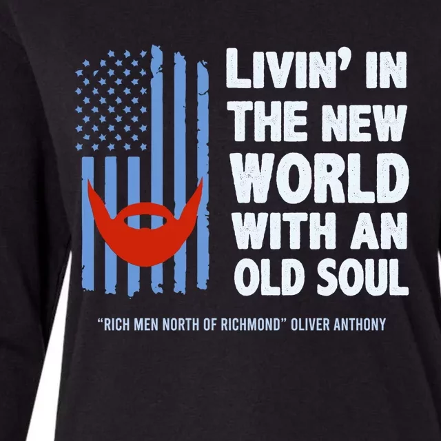 Oliver Blue Collar Anthony Rich Men North Of Richmond Flag Trendy Design Womens Cotton Relaxed Long Sleeve T-Shirt