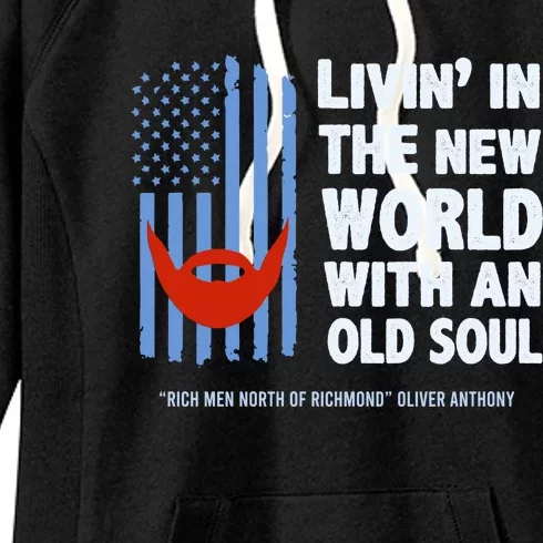 Oliver Blue Collar Anthony Rich Men North Of Richmond Flag Trendy Design Women's Fleece Hoodie