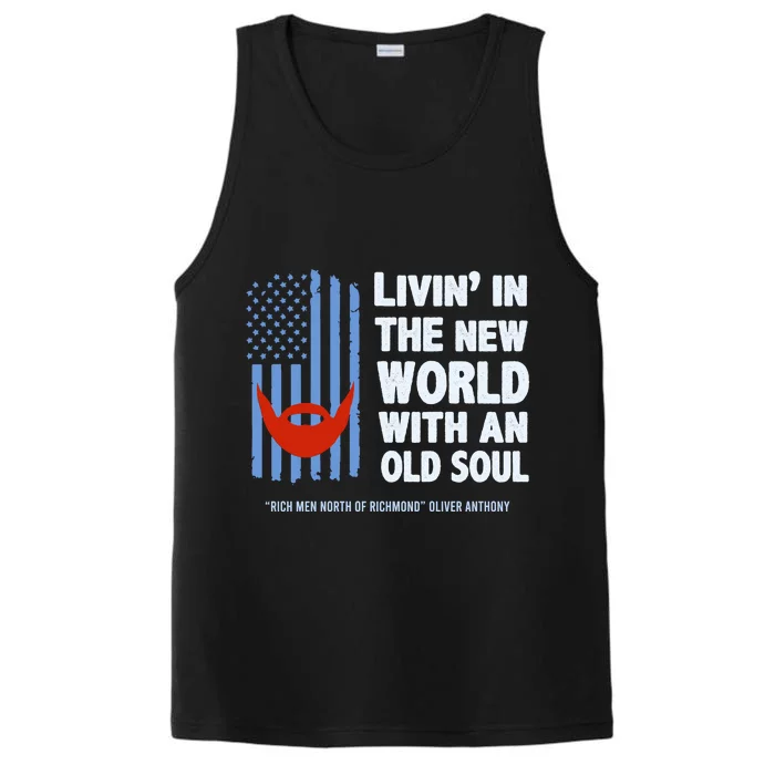 Oliver Blue Collar Anthony Rich Men North Of Richmond Flag Trendy Design Performance Tank