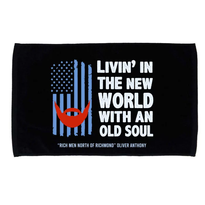 Oliver Blue Collar Anthony Rich Men North Of Richmond Flag Trendy Design Microfiber Hand Towel