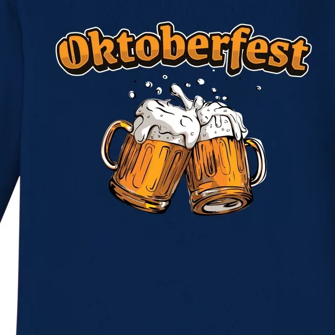 Oktoberfest Beer Cheer Baby Long Sleeve Bodysuit