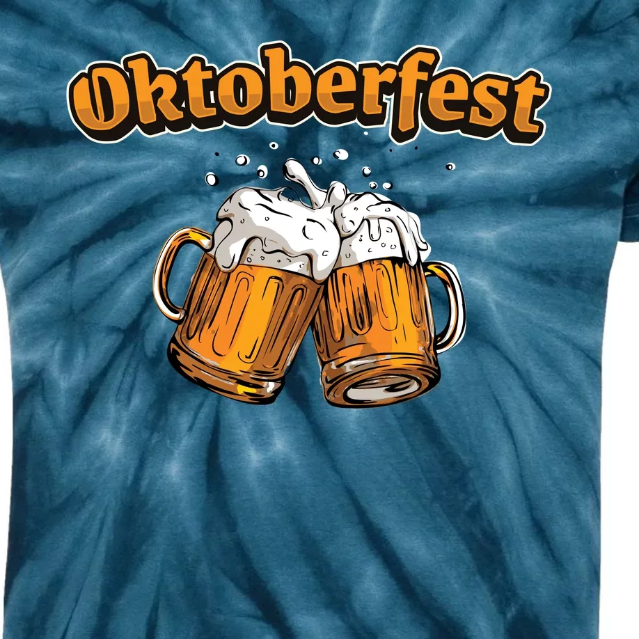 Oktoberfest Beer Cheer Kids Tie-Dye T-Shirt