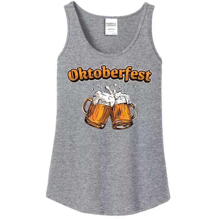 Oktoberfest Beer Cheer Ladies Essential Tank