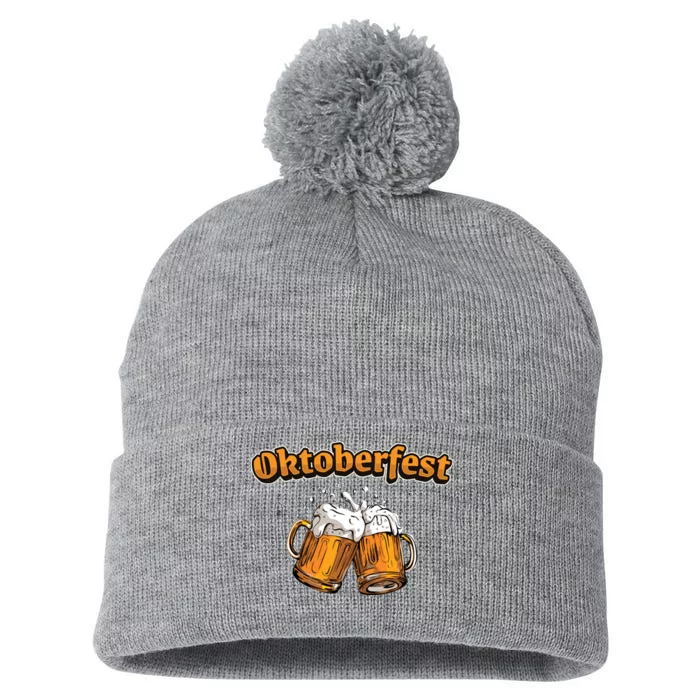 Oktoberfest Beer Cheer Pom Pom 12in Knit Beanie