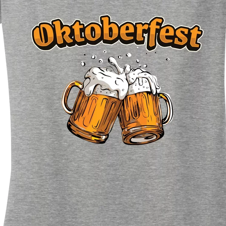 Oktoberfest Beer Cheer Women's V-Neck T-Shirt