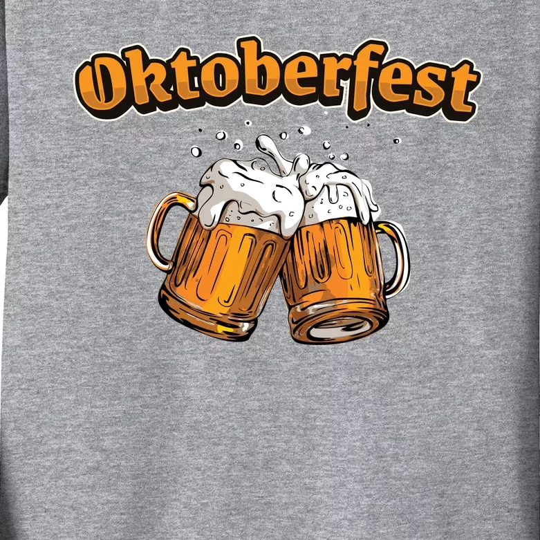 Oktoberfest Beer Cheer Kids Long Sleeve Shirt