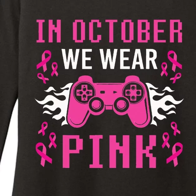 October Breast Cancer Awareness Gaming Collection Womens CVC Long Sleeve Shirt