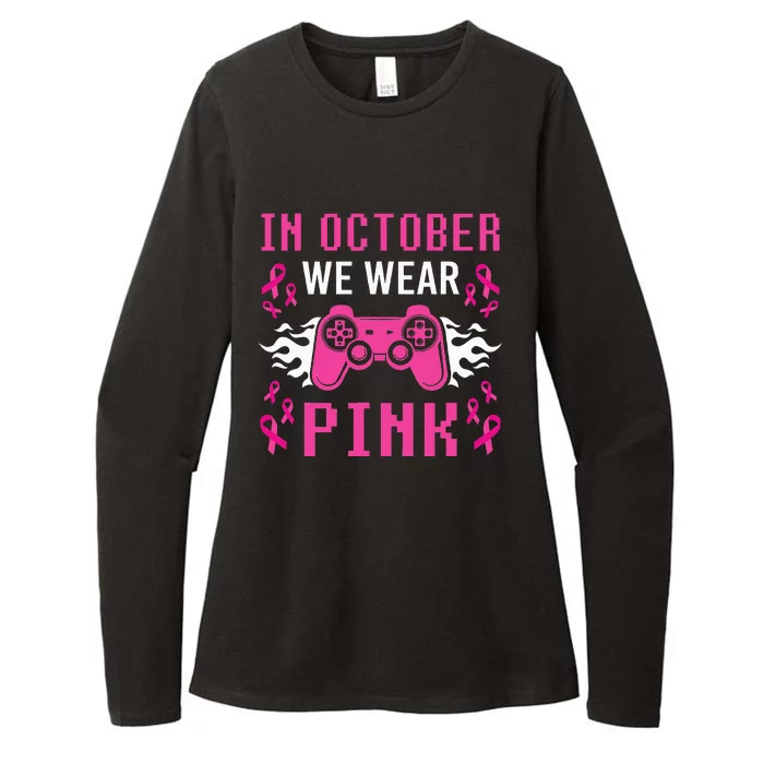 October Breast Cancer Awareness Gaming Collection Womens CVC Long Sleeve Shirt