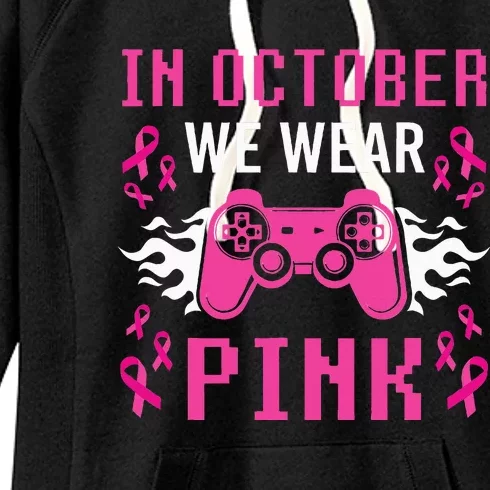 October Breast Cancer Awareness Gaming Collection Women's Fleece Hoodie