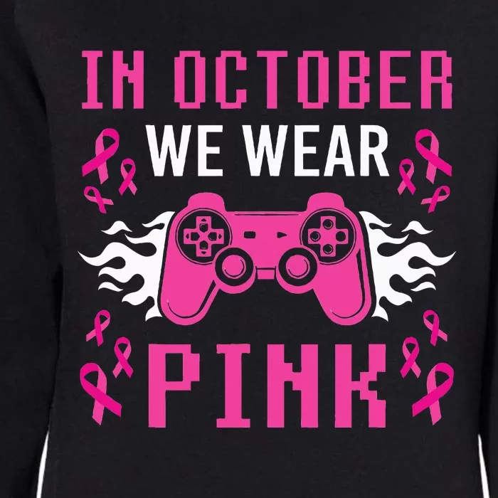 October Breast Cancer Awareness Gaming Collection Womens California Wash Sweatshirt