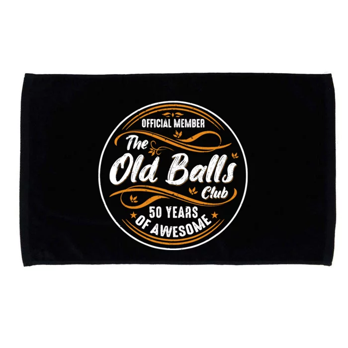 Old Balls Club 50th Birthday Funny 50 Years Of Awesome 1973 Microfiber Hand Towel