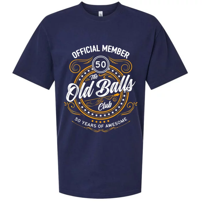 Old Balls Club 50 Years of Awesome Funny 50th birthday Sueded Cloud Jersey T-Shirt