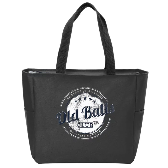 Old Balls Club Zip Tote Bag