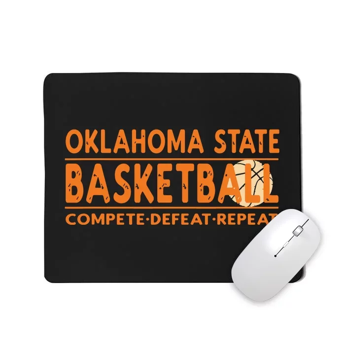 Oklahoma Basketball Compete Defeat Repeat Mousepad