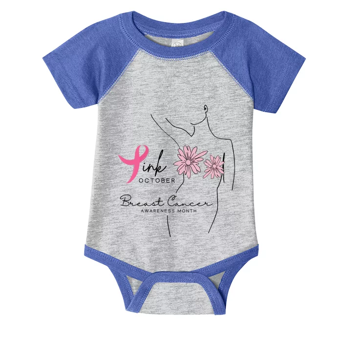 October Breast Cancer Awareness Month Infant Baby Jersey Bodysuit