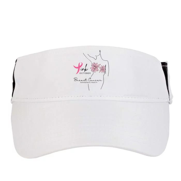 October Breast Cancer Awareness Month Adult Drive Performance Visor