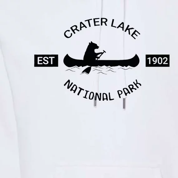 Oregon Bear Crater Lake National Park Premium Hoodie