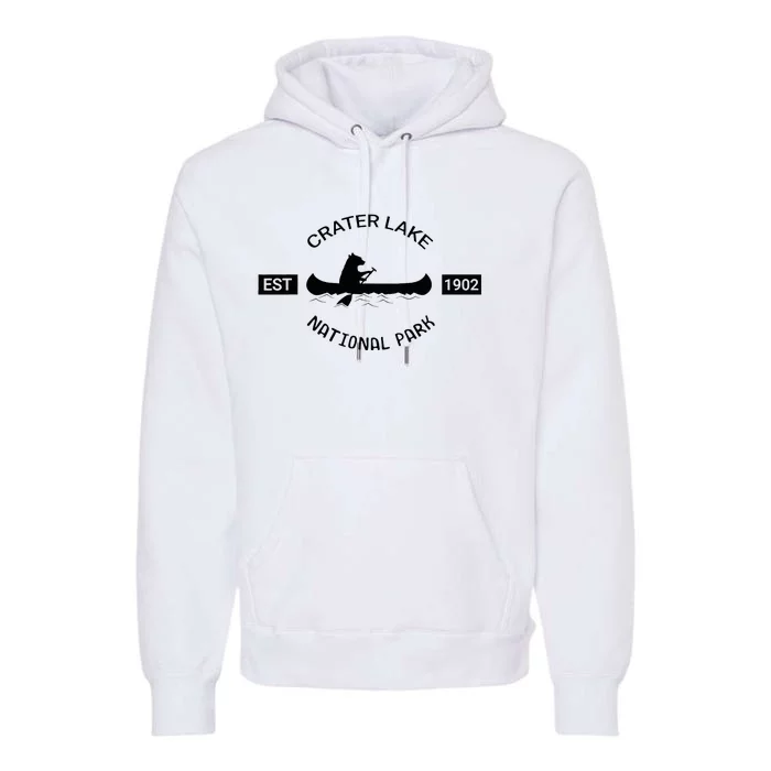 Oregon Bear Crater Lake National Park Premium Hoodie