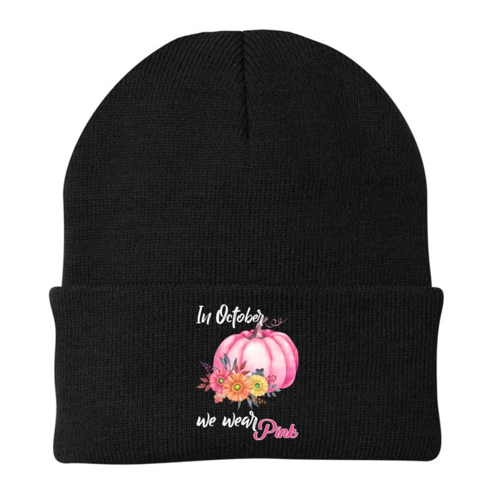 October Breast Cancer Gift Knit Cap Winter Beanie