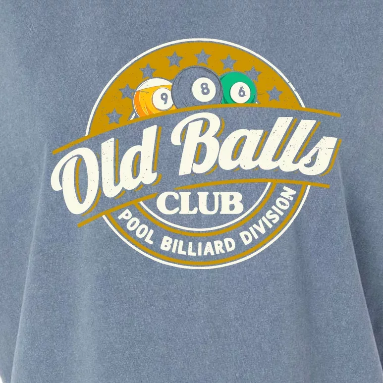 Old Balls Club Pool 8 Ball Billiards Division For Garment-Dyed Women's Muscle Tee