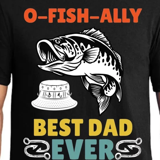 Ofishally Best Dad Ever Fisher Lake Fishing Fathers Day Cool Gift Pajama Set