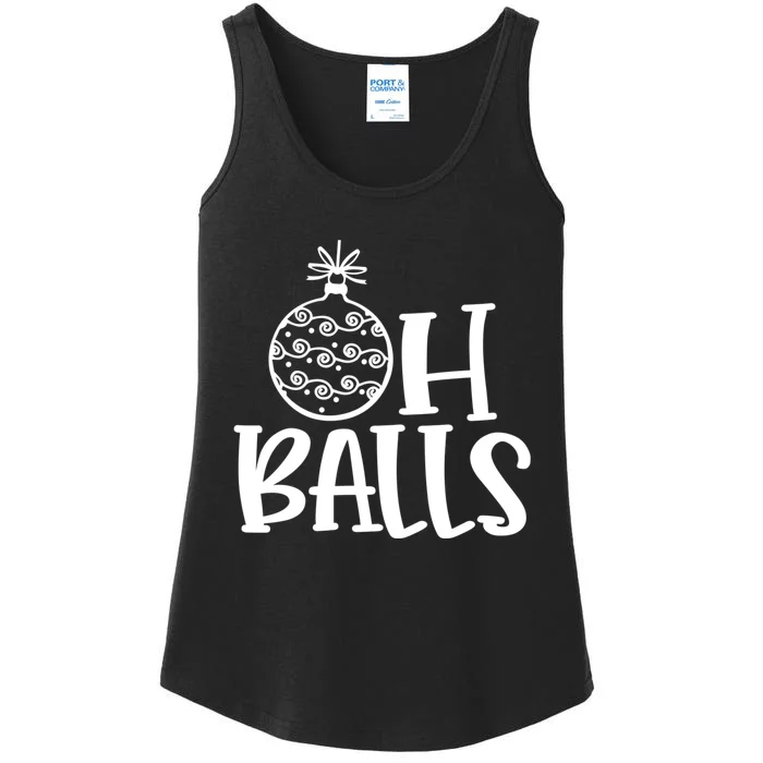 Oh Balls Decorative Xmas Balls Ornaments Christmas Vibe Gift Ladies Essential Tank