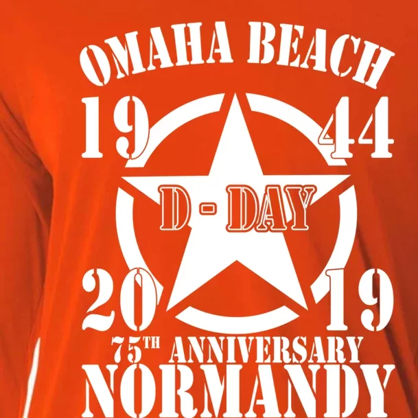 Omaha Beach Dgiftday 75th Anniversary Second World War Us Star Gift Cooling Performance Long Sleeve Crew