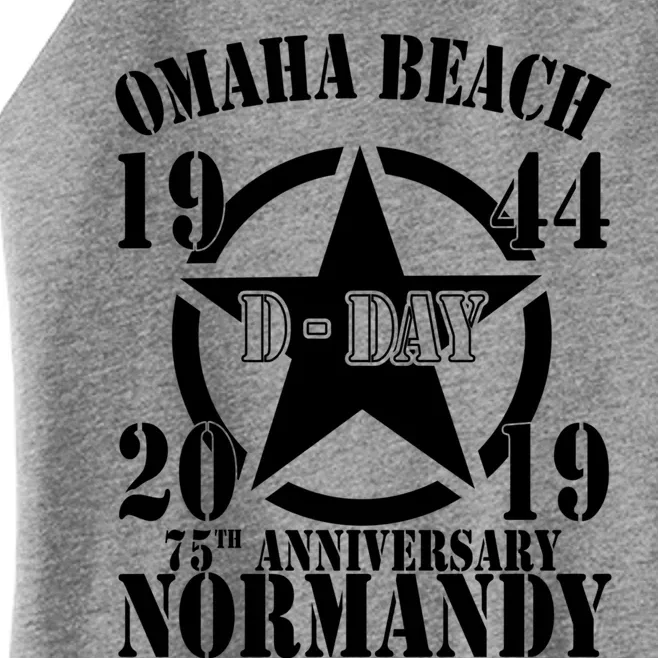 Omaha Beach Dgiftday 75th Anniversary Second World War Us Star Gift Women’s Perfect Tri Rocker Tank