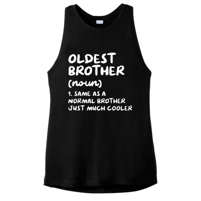 Oldest Brother Definition Ladies Tri-Blend Wicking Tank