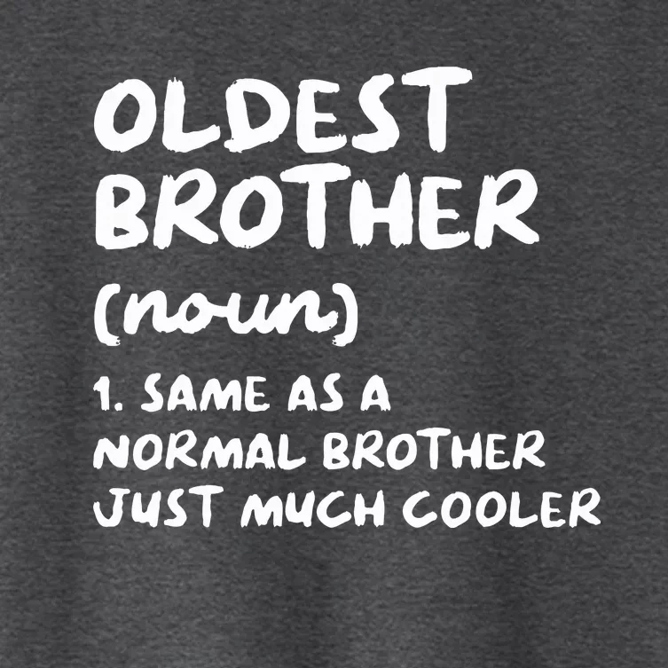 Oldest Brother Definition Women's Crop Top Tee