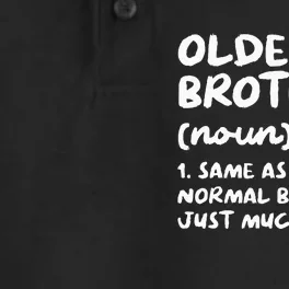 Oldest Brother Definition Funny Dry Zone Grid Performance Polo