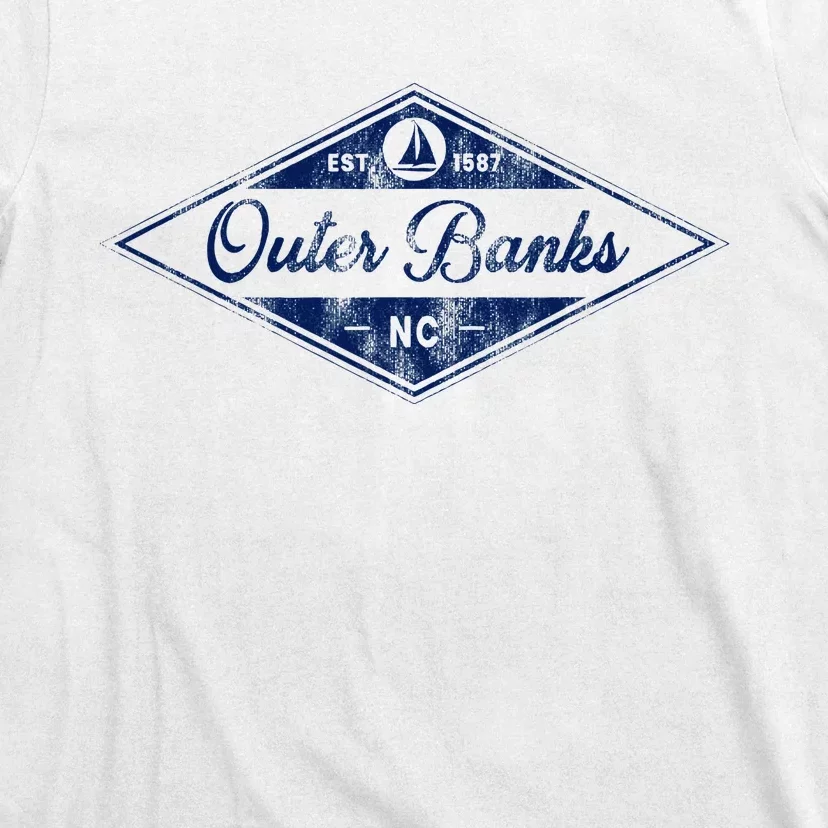 O.U.T.E.R B.A.N.K.S Est 1587 Obx North Carolina Nc Boating T-Shirt