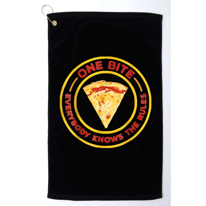 Ones Bites Everyones Knows The Rules Platinum Collection Golf Towel