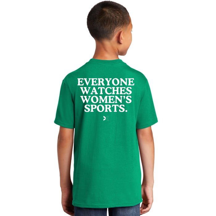 (On Back) Everyone Watches Women Sport Front & Back Kids T-Shirt