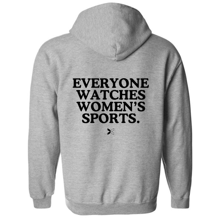 (On Back) Everyone Watches Women Sport Front & Back Full Zip Hoodie