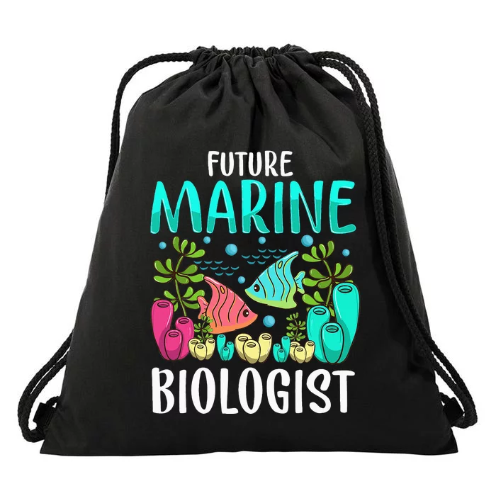 Ocean Biology Funny Children Future Marine Biologist Drawstring Bag