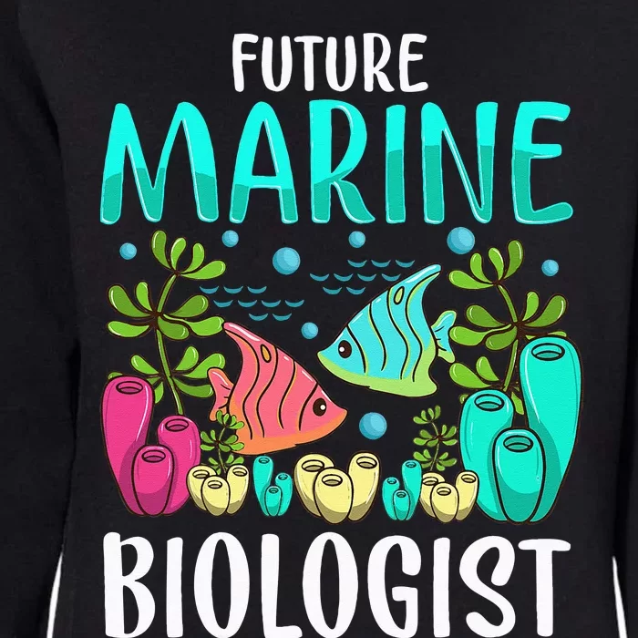 Ocean Biology Funny Children Future Marine Biologist Womens California Wash Sweatshirt