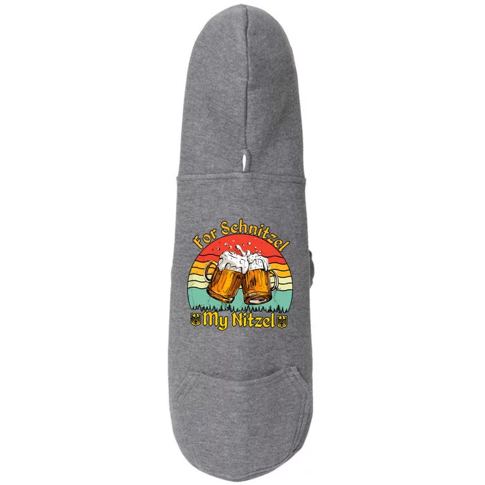 Oktoberfest Beer Festival For Schnitzel My Nitzel Doggie 3-End Fleece Hoodie