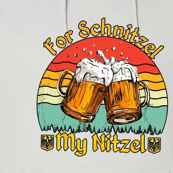 Oktoberfest Beer Festival For Schnitzel My Nitzel Performance Fleece Hoodie