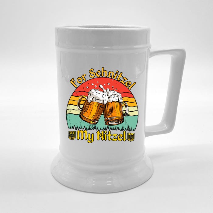 Oktoberfest Beer Festival For Schnitzel My Nitzel Front & Back Beer Stein