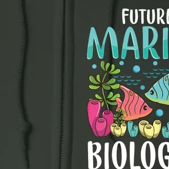 Ocean Biology Funny Children Future Marine Biologist Full Zip Hoodie