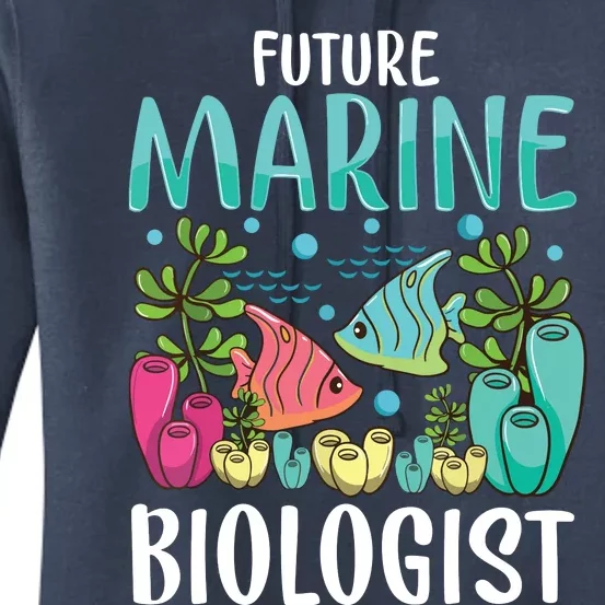 Ocean Biology Funny Children Future Marine Biologist Women's Pullover Hoodie