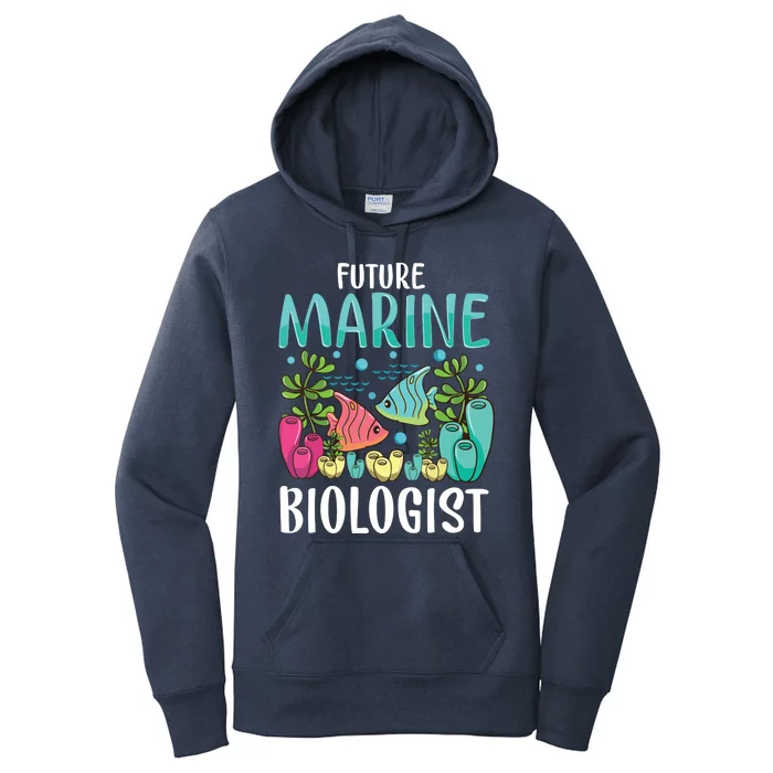 Ocean Biology Funny Children Future Marine Biologist Women's Pullover Hoodie