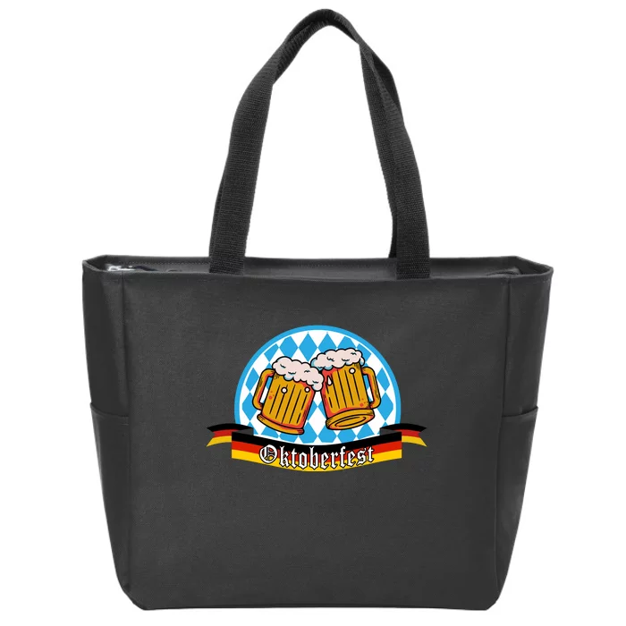 Oktoberfest Beer Festive German Holiday Zip Tote Bag