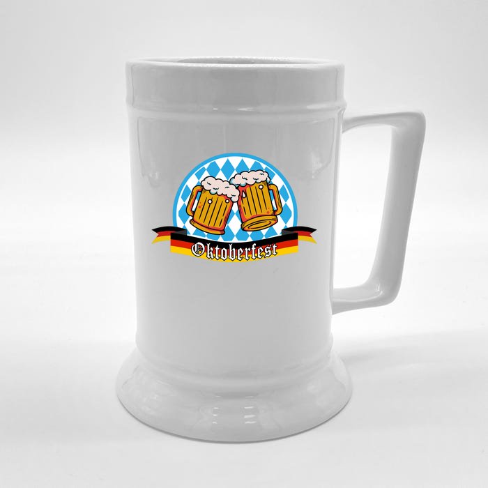 Oktoberfest Beer Festive German Holiday Front & Back Beer Stein