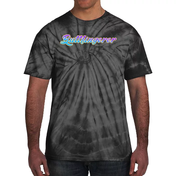 Outfit B.U.T.T.F.I.N.G.E.R.E.R Funny Bar Parody Humor S Tie-Dye T-Shirt