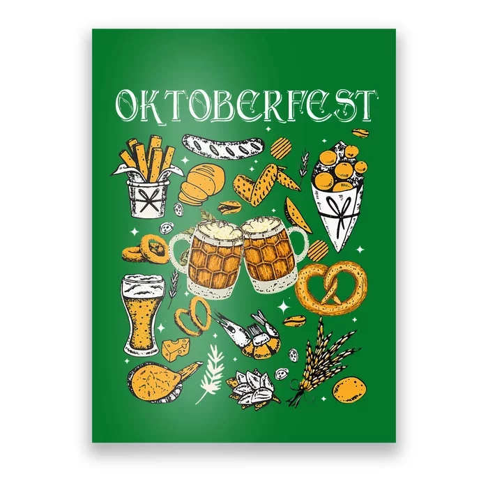 Oktoberfest Beer Festival Beer Drinking German Party Poster