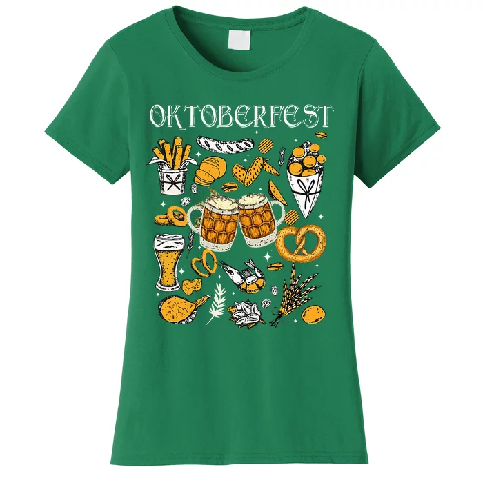 Oktoberfest Beer Festival Beer Drinking German Party Women's T-Shirt