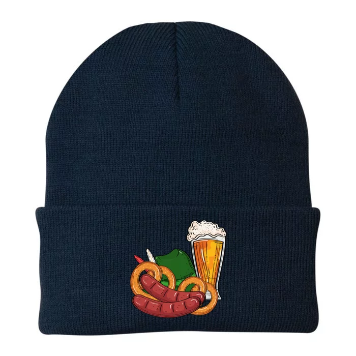 Oktoberfest Beer Food Festive Knit Cap Winter Beanie