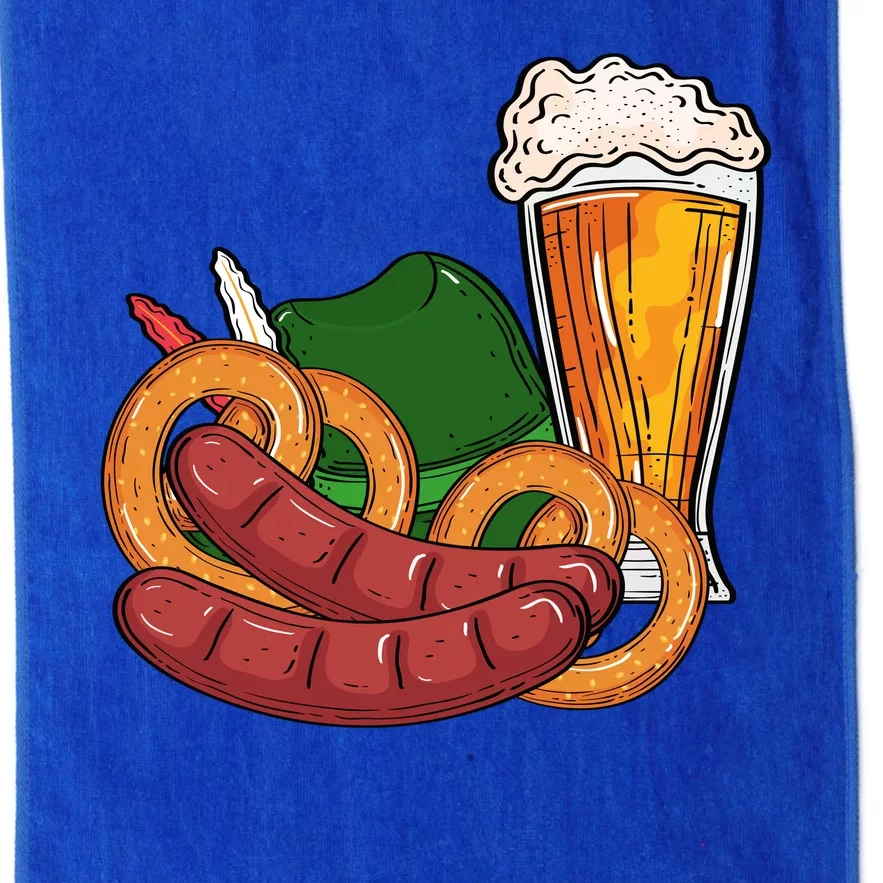 Oktoberfest Beer Food Festive Platinum Collection Golf Towel